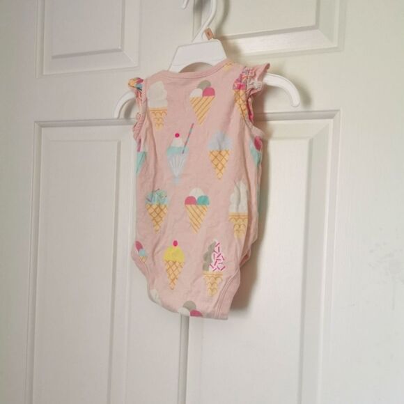 3/$15 Gap baby girl ice cream onesie size 3-6 m - Picture 3 of 4